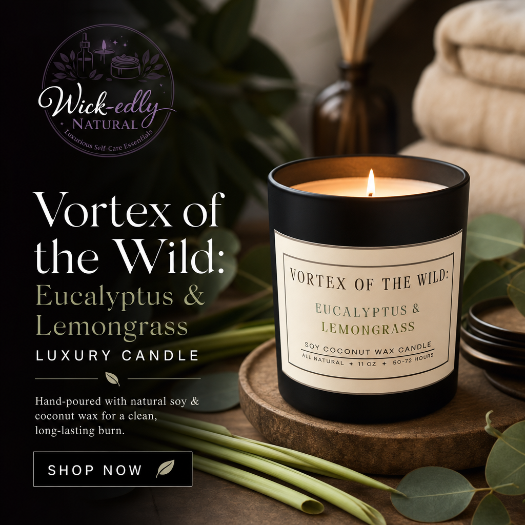 Vortex of the Wild: Eucalyptus & Lemongrass Luxury Candle