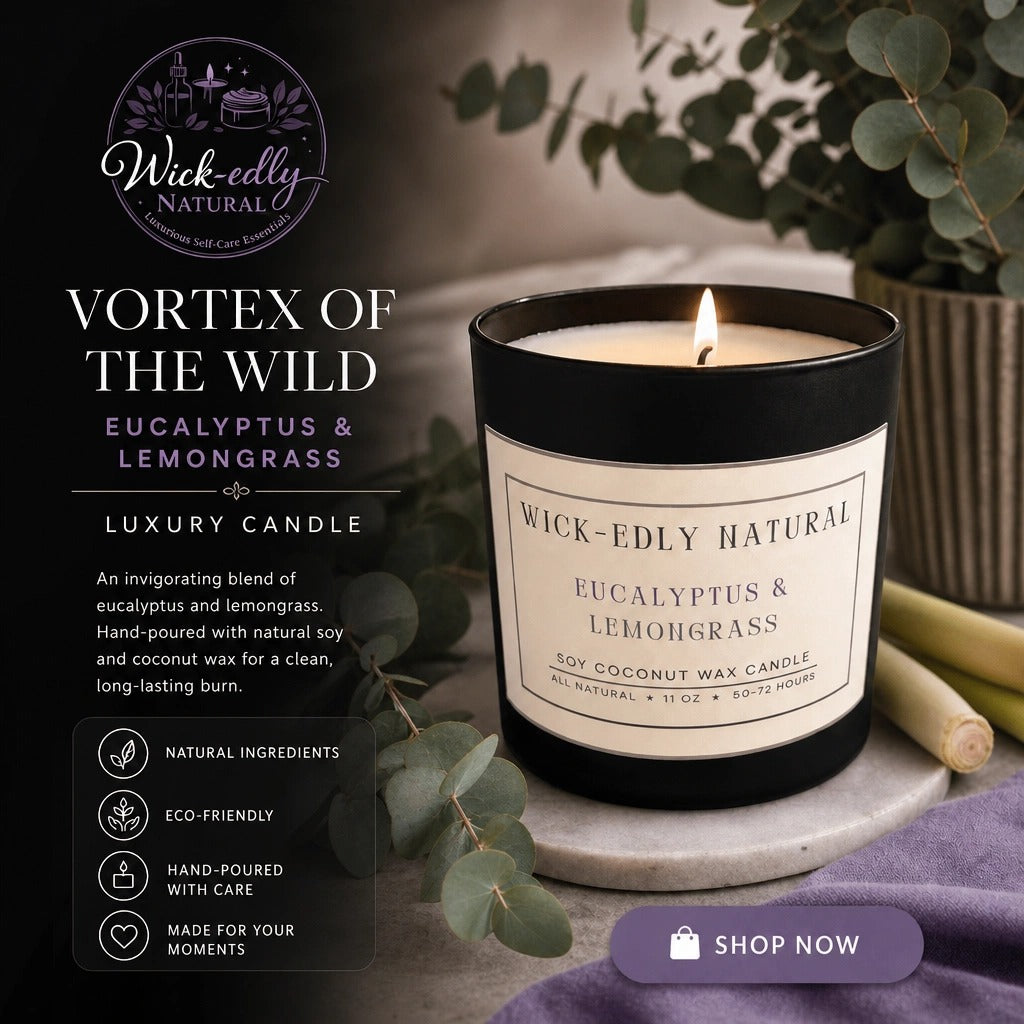 Vortex of the Wild: Eucalyptus & Lemongrass Luxury Candle