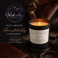 Forge of the Night: Obsidian & Leather Luxury Candle