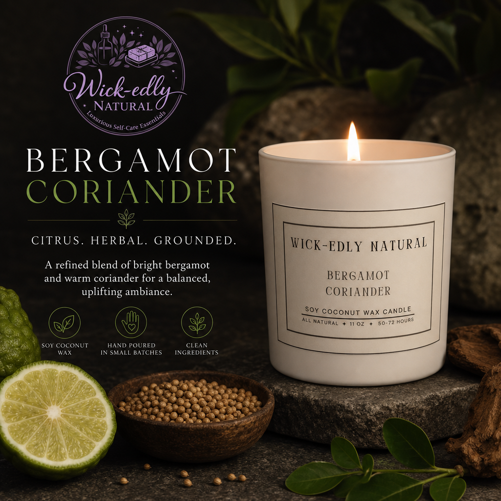 Bergamot Coriander Luxury Soy & Coconut Wax Candle-11oz