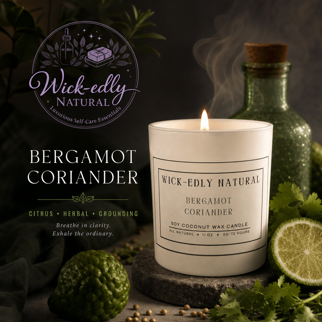 Bergamot Coriander Luxury Soy & Coconut Wax Candle-11oz