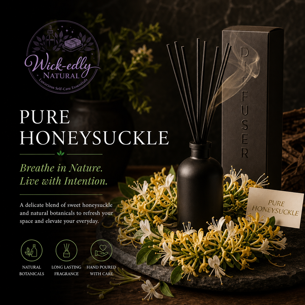 Midnight Flora: Honeysuckle Luxury Reed Diffuser