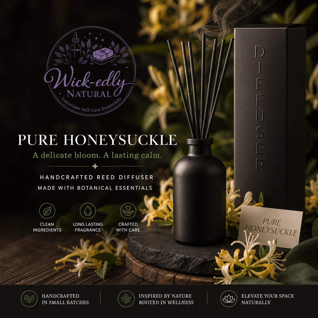 Midnight Flora: Honeysuckle Luxury Reed Diffuser