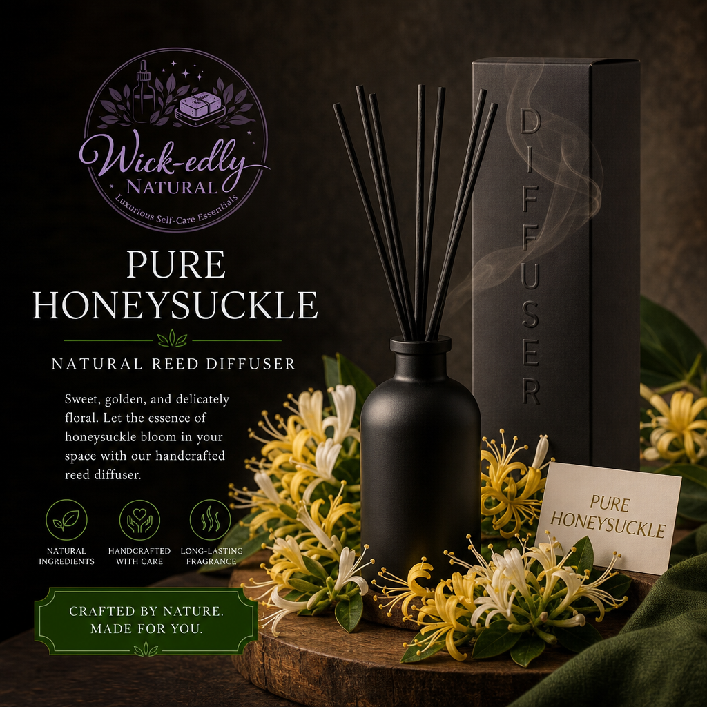 Midnight Flora: Honeysuckle Luxury Reed Diffuser