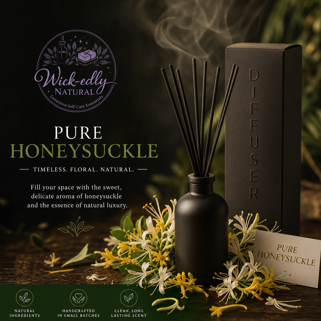 Midnight Flora: Honeysuckle Luxury Reed Diffuser