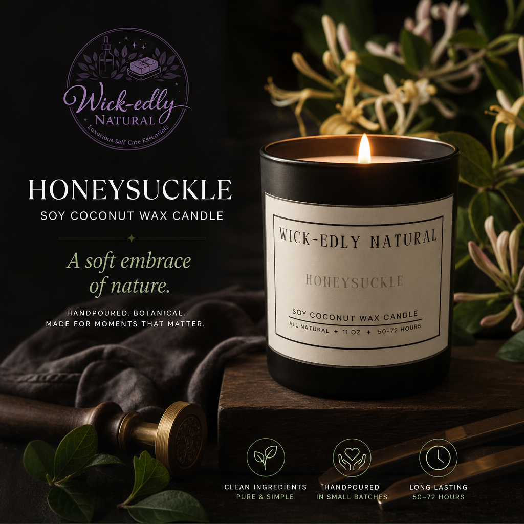 Honeysuckle Luxury Soy & Coconut Wax Candle-11oz