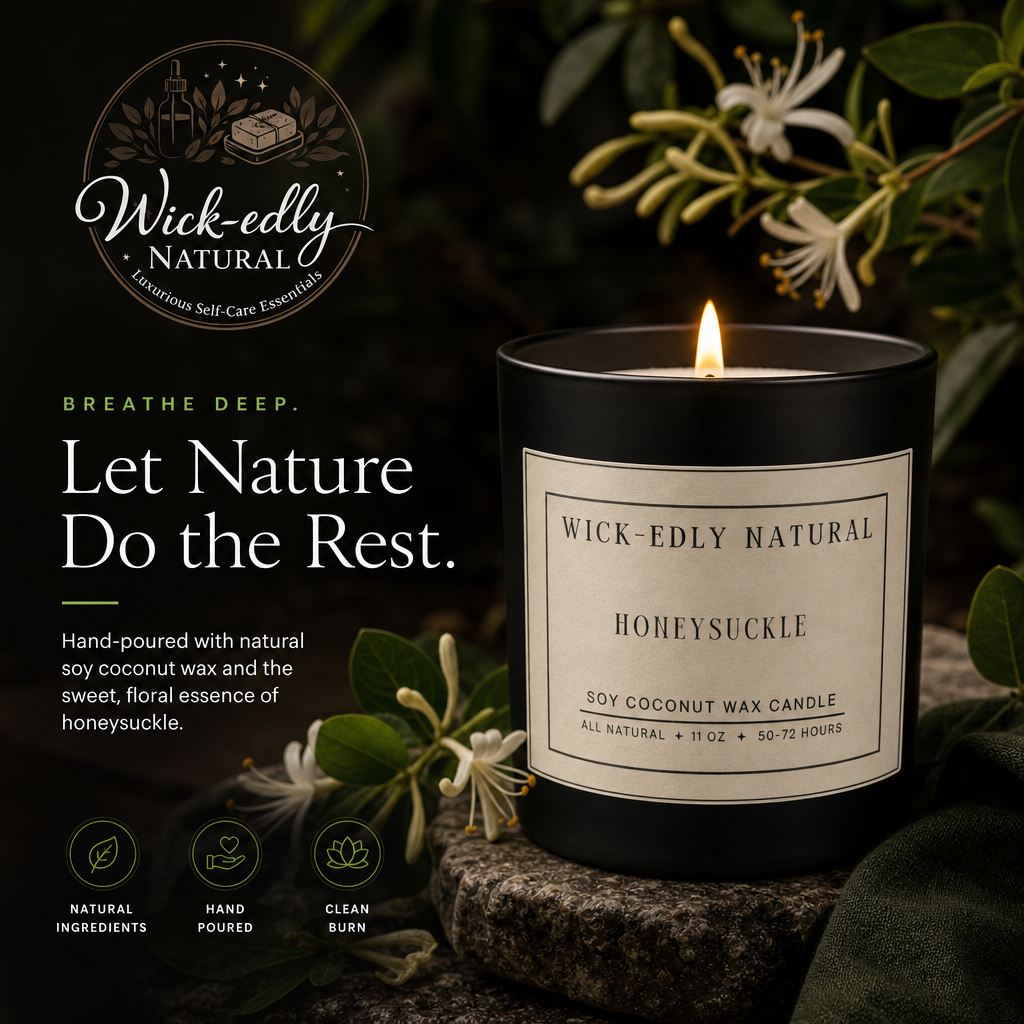 Honeysuckle Luxury Soy & Coconut Wax Candle-11oz
