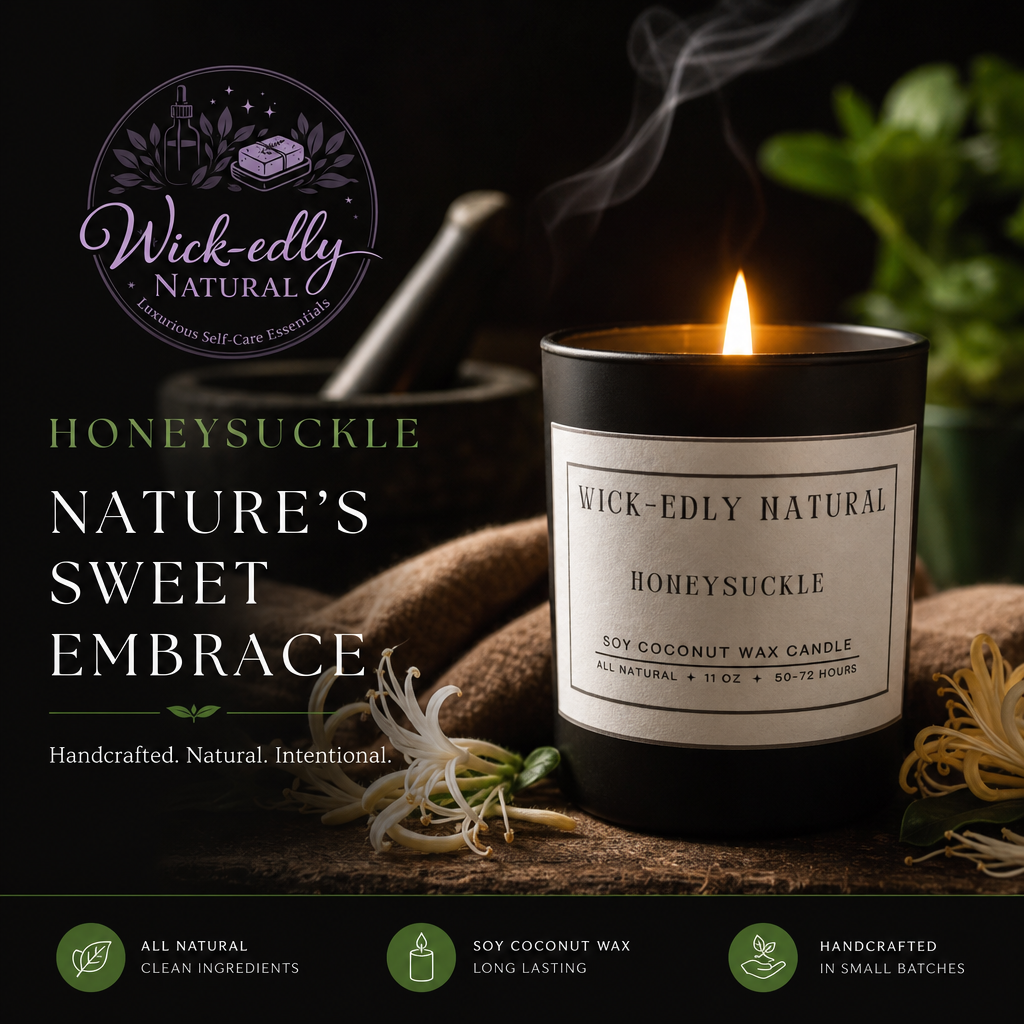 Honeysuckle Luxury Soy & Coconut Wax Candle-11oz