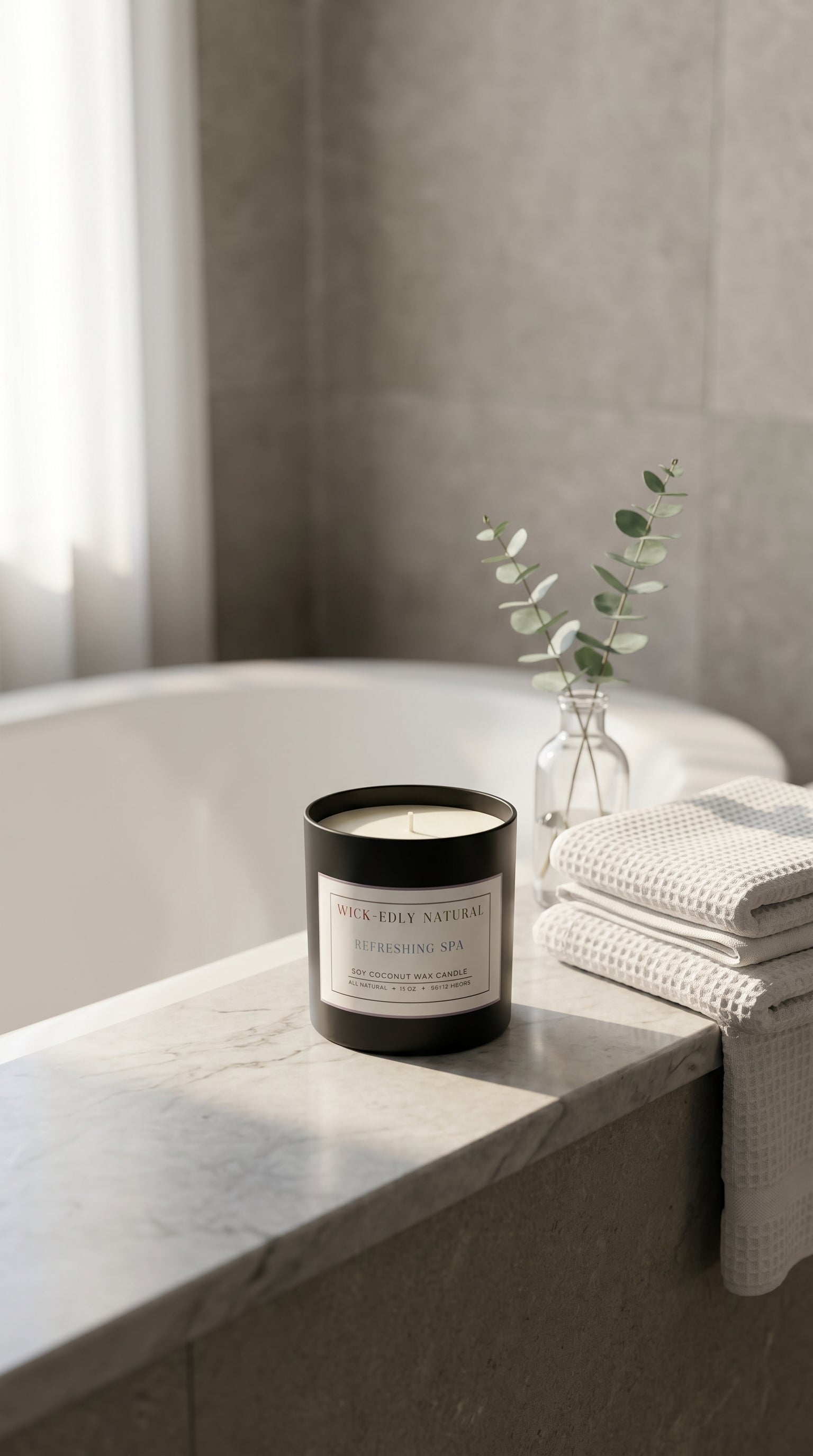Shrine of the Springs: Refreshing Spa Luxury Candle