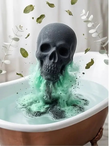 Eucalyptus Spearmint Skeleton Bath Bomb vendor-unknown