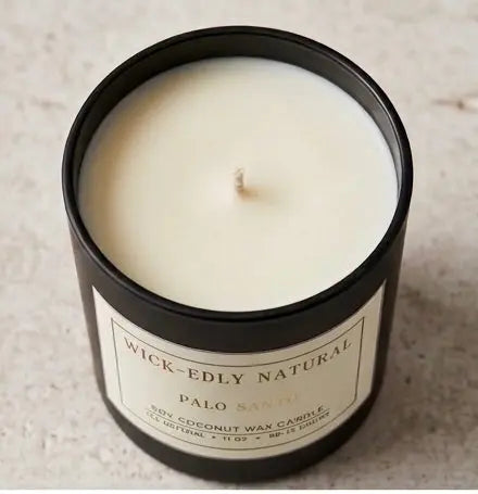 Sacred Smoke & Palo Santo | Hand-Poured Soy Wax Candle in Matte Black Glass vendor-unknown
