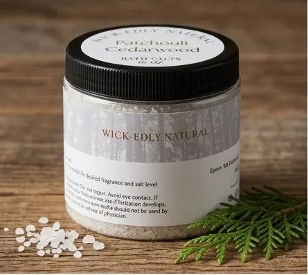 Premium Patchouli Cedarwood Scented Bath Salts vendor-unknown
