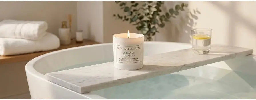 Bergamot & Coriander Scented Soy Coconut Candle vendor-unknown