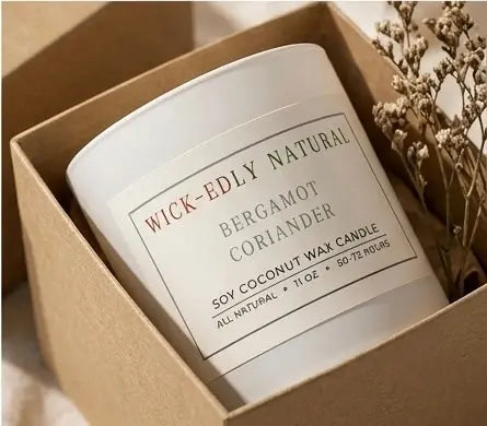 Bergamot & Coriander Scented Soy Coconut Candle vendor-unknown