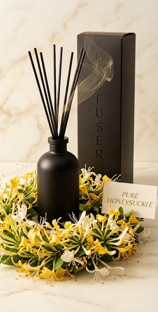 Midnight Flora: Honeysuckle Luxury Reed Diffuser